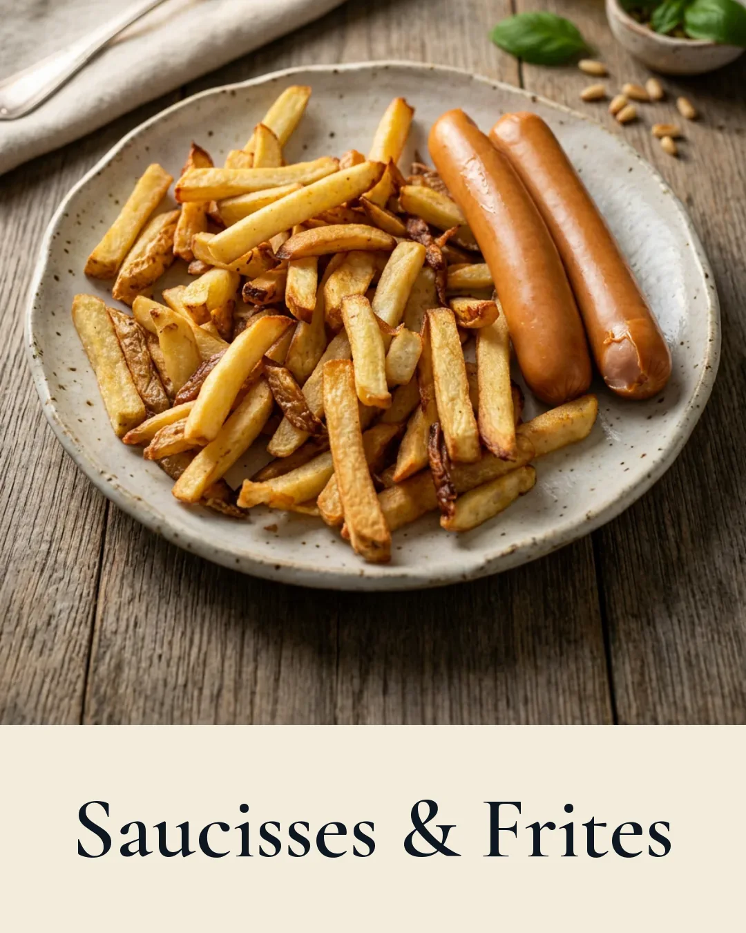 Saucisses, frites